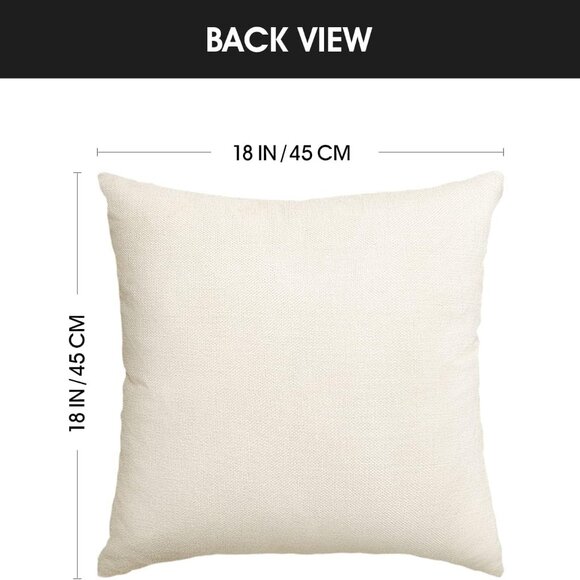 **AVOIN** Bless Our Home Eucalyptus Leaves Starfish Throw Pillow Covers, 20 X 20 - Picture 3 of 8